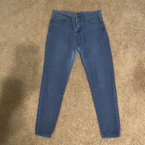 Forever 21 Womens Jeans Blue Size 31 Low Rise Skinny Leg Wash